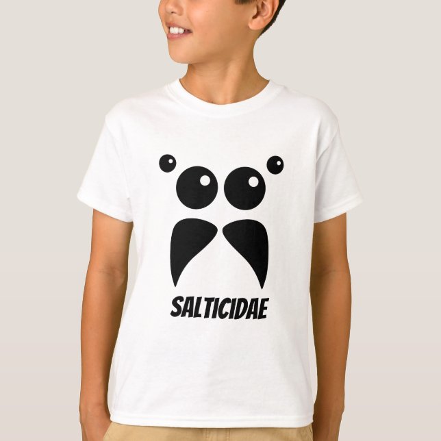 Jumping Spider Face Name T-Shirt (Child) (Front)