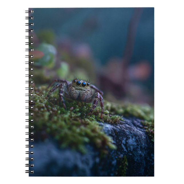 Jumping Spider Moss Notebook (Front)