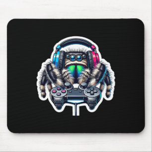 Jumping Spider Video Games Lover Gamer Gaming Mouse Mat