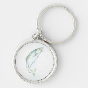 Jumping Steelhead keychain