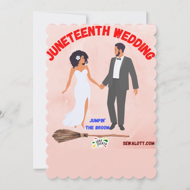 Jumping the broom card (Front)