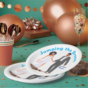 Jumping the Broom Paper Plate