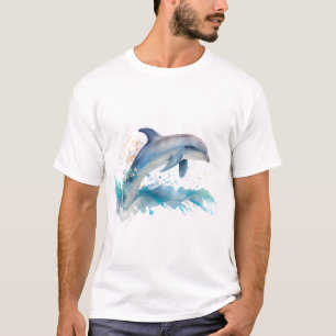 Jumping Theme dolphin Gift Idea T-Shirt