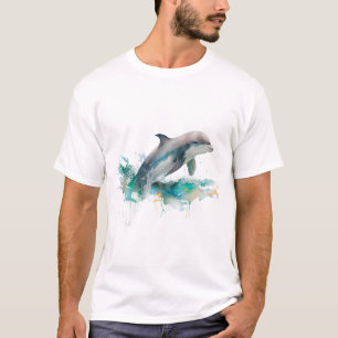 Jumping Theme dolphin Gift Idea T-Shirt