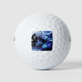 Jumping through Space - Motocross Rider Golf Balls