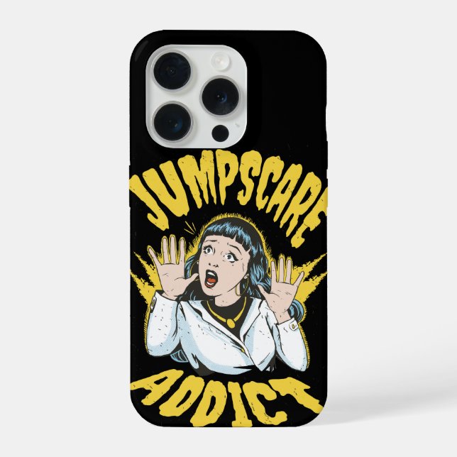 Jumpscare Addict iPhone Case (Back)