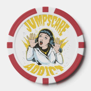 Jumpscare Addict Poker Chips