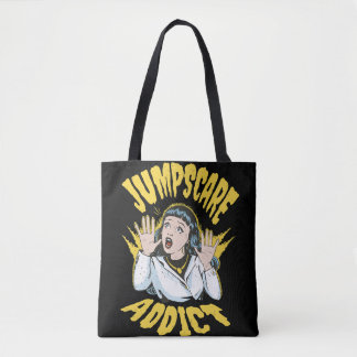 Jumpscare Addict Tote Bag