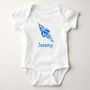 Jumpsuit for baby boy   Personalised space rocket