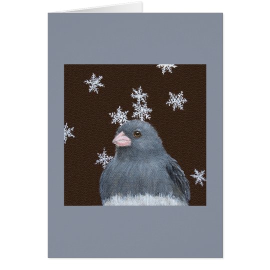 Junco Christmas card
