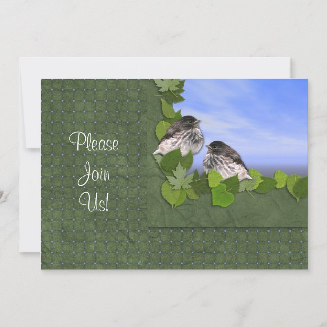 Junco Wedding Invitation (Front)