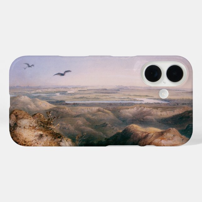 Junction of the Yellowstone and Missouri by Bodmer Case-Mate iPhone Case (Back (Horizontal))