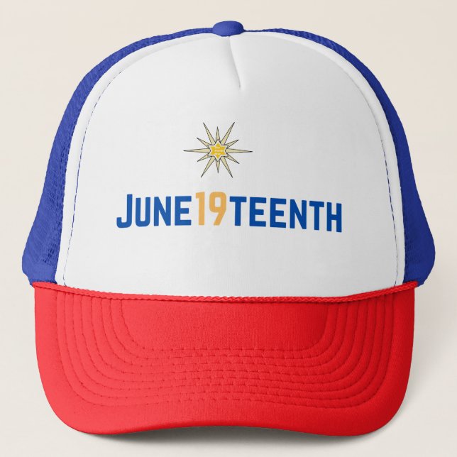 June19teenth North Star Trucker Hat (Front)