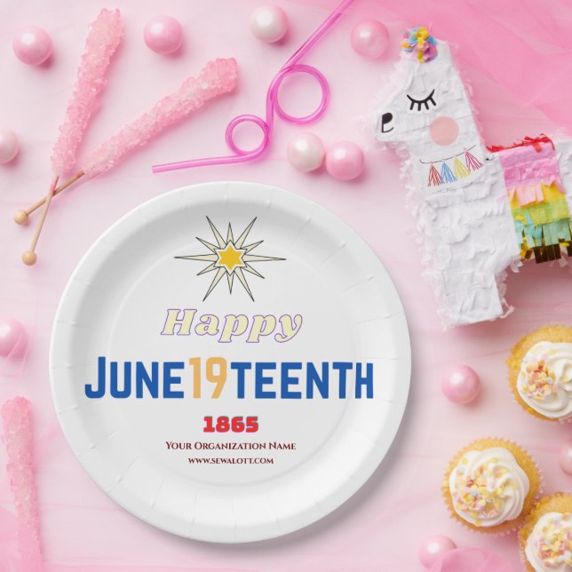 June19teenth Paper Plate (Party)