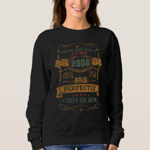 June 14th Birthday Vintage Legends Were Born In 20 Sweatshirt