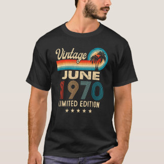 June 1970 52nd Birthday Vintage T-Shirt