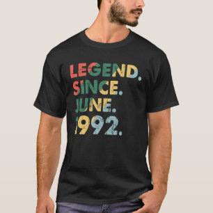 June 1992 Legendary Year 1992 Retro Legend Since 1 T-Shirt
