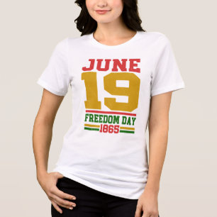 June 19 1865 Freedom Day Heritage Pride Tri-Blend Shirt