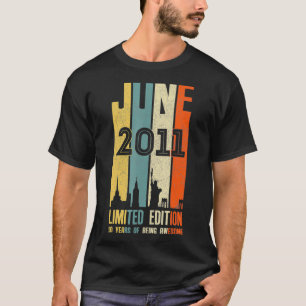 June 2011 10 Birthday 10 Year Old 2011 Birthday Vi T-Shirt