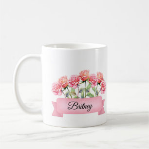 June Birth Flower Custom Rose Coffee Mug