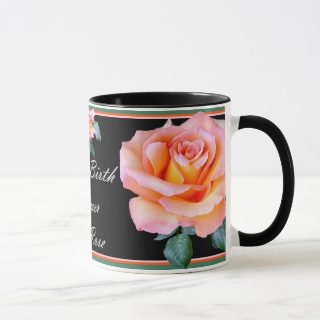 JUNE BIRTH FLOWER (THE ROSE) Mug (Right)