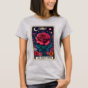 June Birth Month Flower Rose T-Shirt