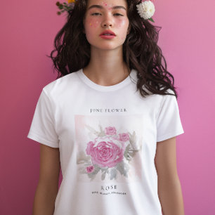 June Birth Month Flower T-Shirt