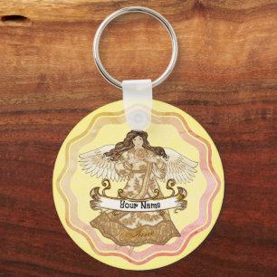 June  Birthday Angel birthday custom keychains
