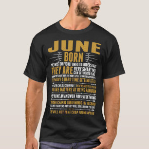 June Born Quotes Tshirt