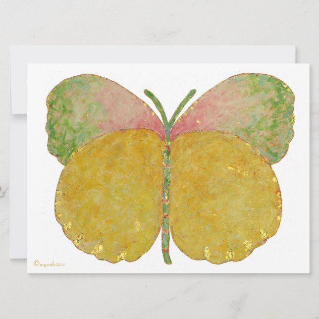 June Butterfly Birth Announcement (Front)