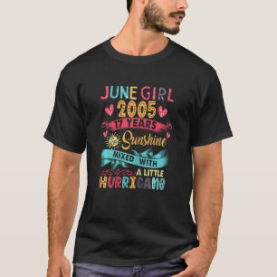 June Girl 2005 17 Years Old 17 Sunshine Birthday T-Shirt