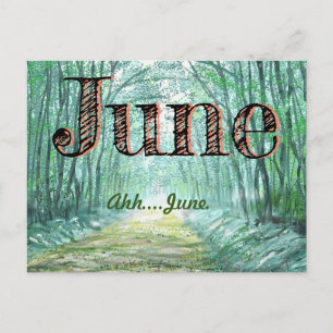 JUNE HAPPY MONTH by Slipperywindow Postcard