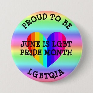 June is LGBT Pride Month Button