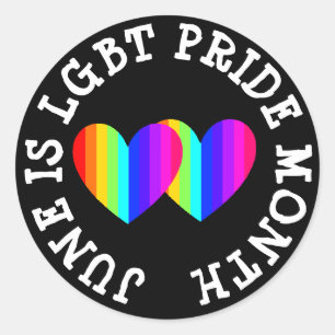 June is LGBT Pride Month Stickers