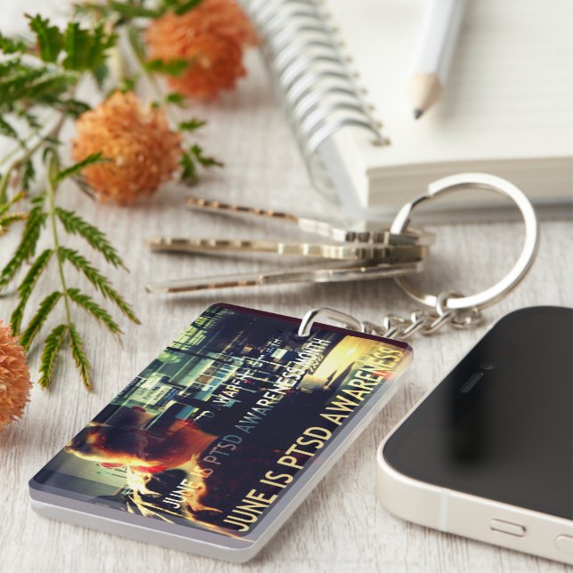 June is PTSD Awareness Month Keychain (Front Right)