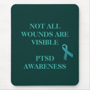 June is PTSD Awareness Month  T-Shirt Mouse Mat