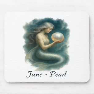 June Pearl – Enchanted Mermaid & Birthstone Mouse Mat
