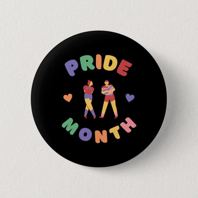 June Pride Month  6 Cm Round Badge (Front)