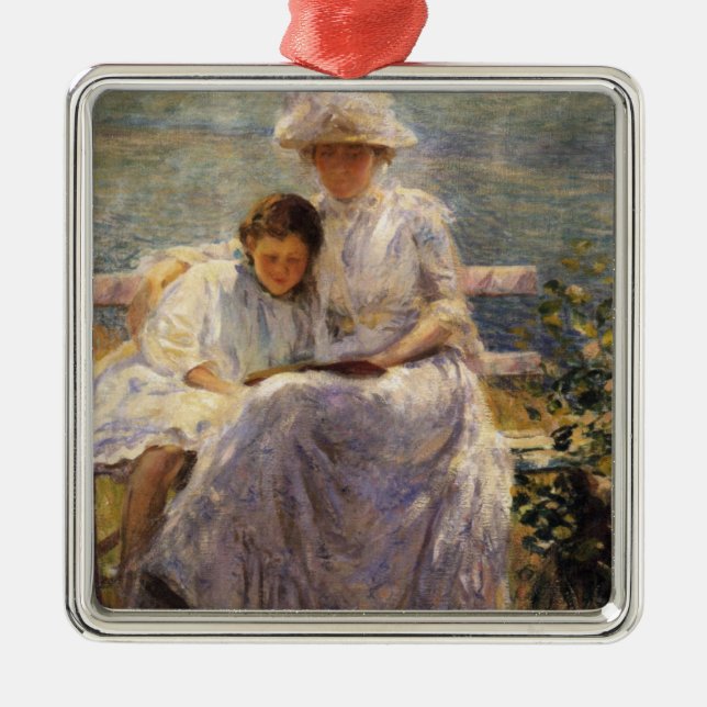 June Sunlight (by Joseph DeCamp) Metal Tree Decoration (Front)