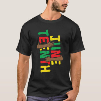 June Teenth Hug Arm Junenth June 19Th 1865 Men Wom T-Shirt