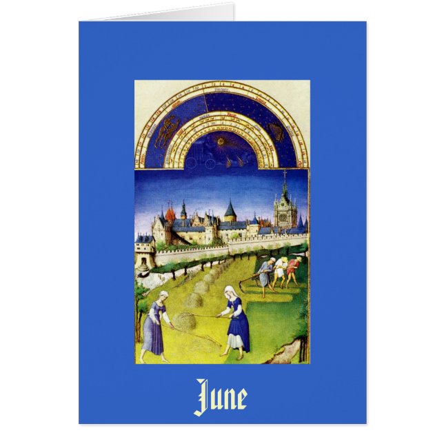 June - the Tres Riches Heures du Duc de Berry (Front)