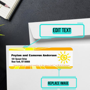 June Themed Personalized Address