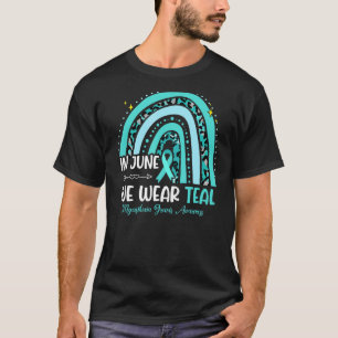 June Wear Teal Ribbon Myasthenia Gravis Awareness T-Shirt