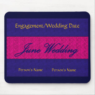 "June Wedding" Mousepad -Customisable - Customised