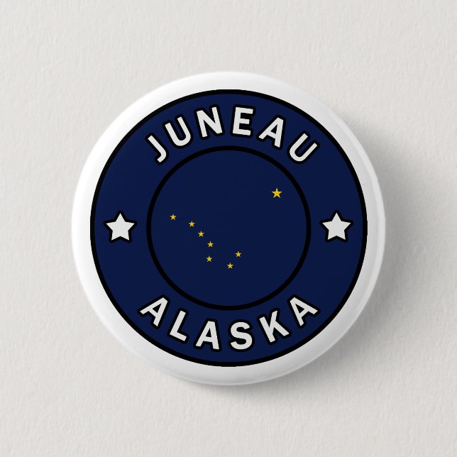Juneau Alaska 6 Cm Round Badge (Front)