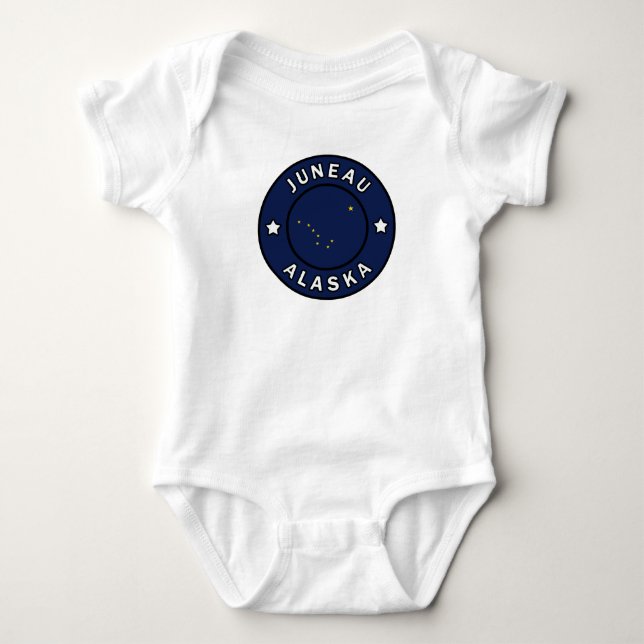 Juneau Alaska Baby Bodysuit (Front)