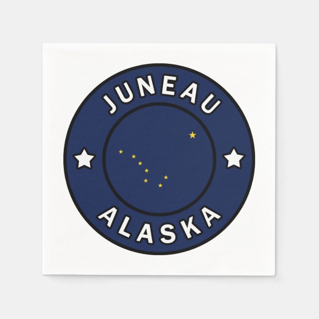 Juneau Alaska Napkin (Front)