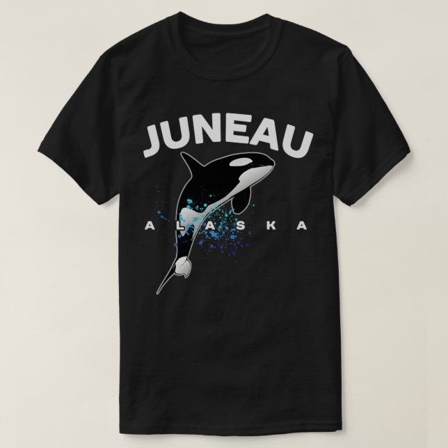 Juneau Alaska Orca Er Whale Watching Camg Vacation T-Shirt (Design Front)