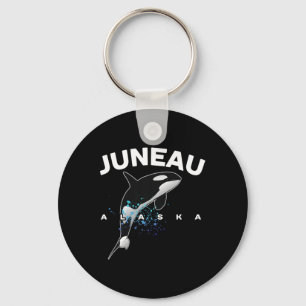 Juneau Alaska Orca Killer Whale Watching Camping V Key Ring