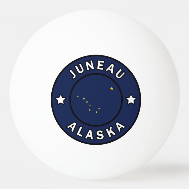 Juneau Alaska Ping Pong Ball (Front)